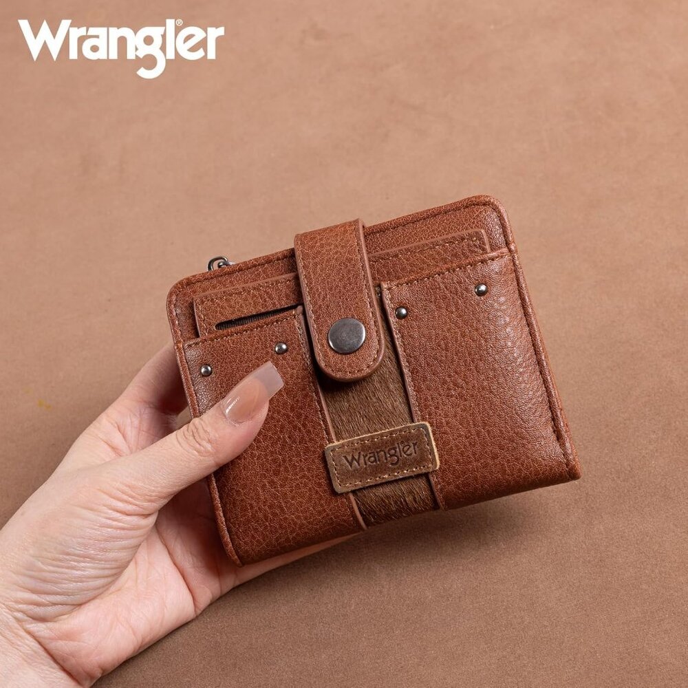 X Wrangler Cowhide Wallets for Women Small Wallets Woman Credit Card Wallet Bifo - Picture 6 of 6